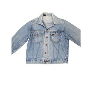 Vintage Sears and Roebucks jean jacket.size S. Rare 12g button